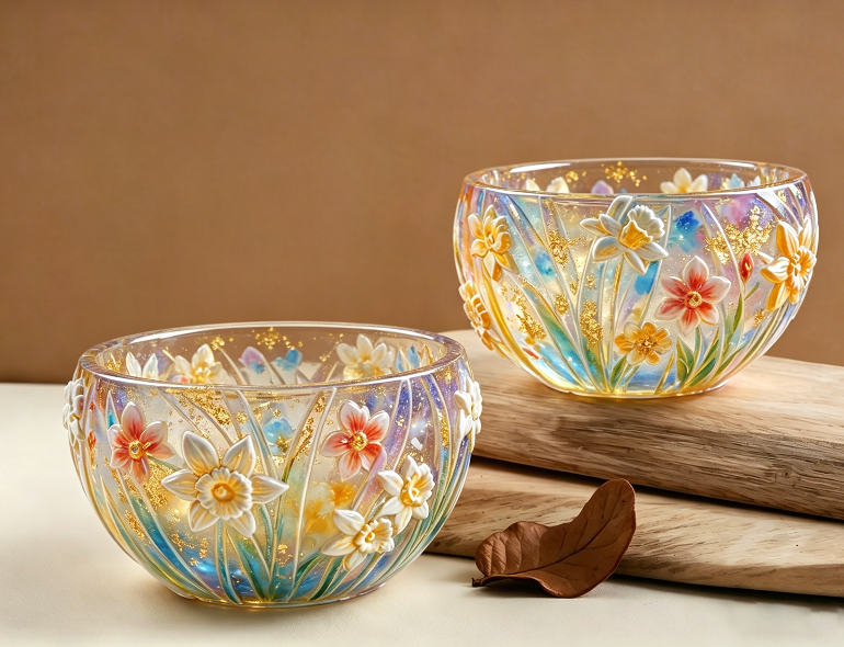 Daffodil Flower Storage Bowl Resin Mold