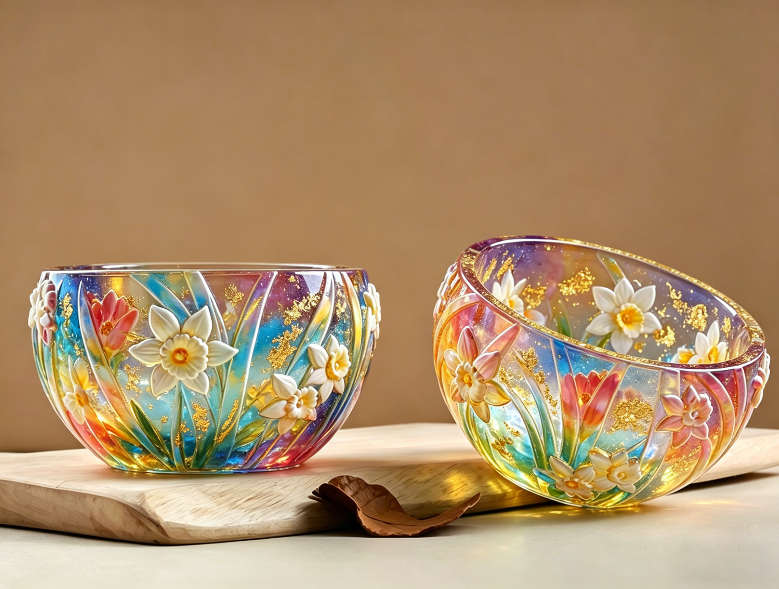 Daffodil Flower Storage Bowl Resin Mold