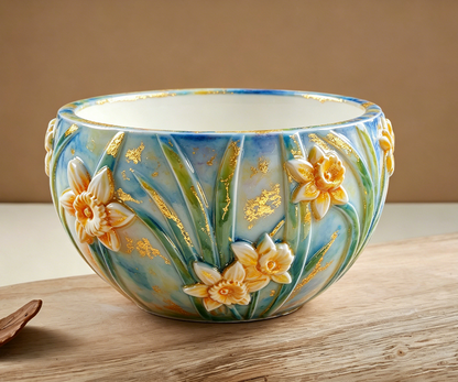 Daffodil Flower Storage Bowl Resin Mold
