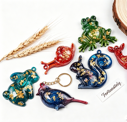 Forest Animal Hanging Ornament Resin Molds Set