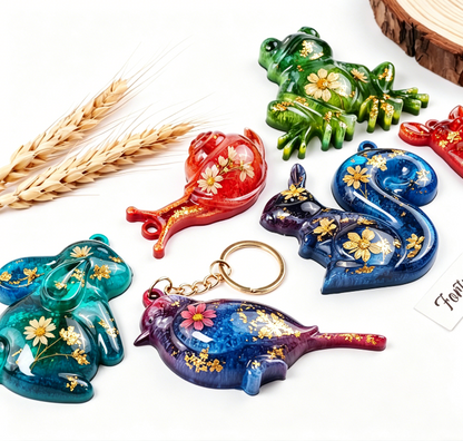 Forest Animal Hanging Ornament Resin Molds Set