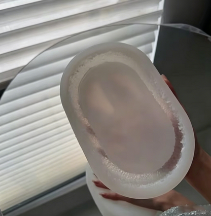 Handmade Large Oval Crystal Cluster Tray Resin Mold