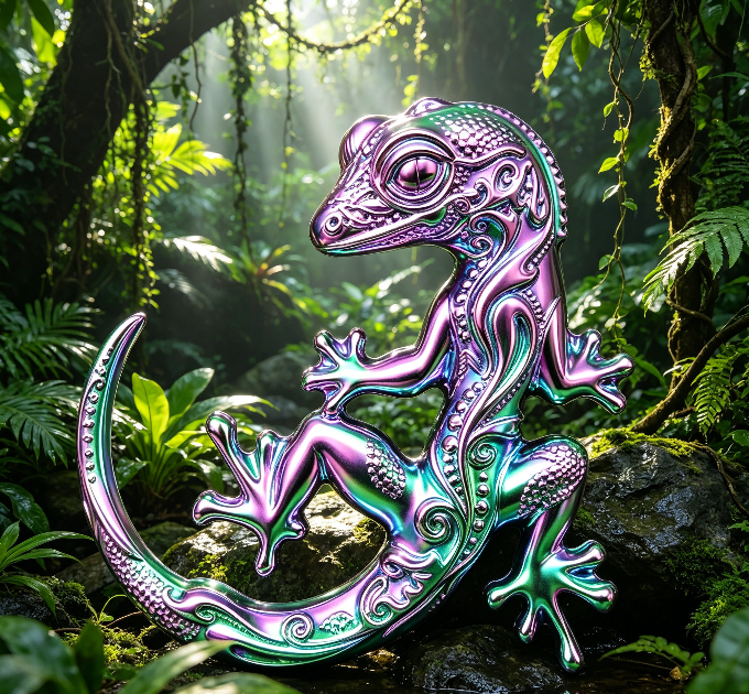 Gecko Figurine Resin Mold