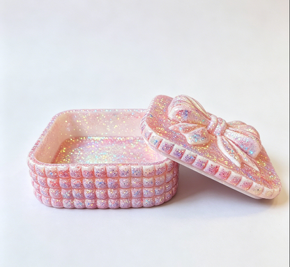 Large Bow Storage Box Resin Mold Set