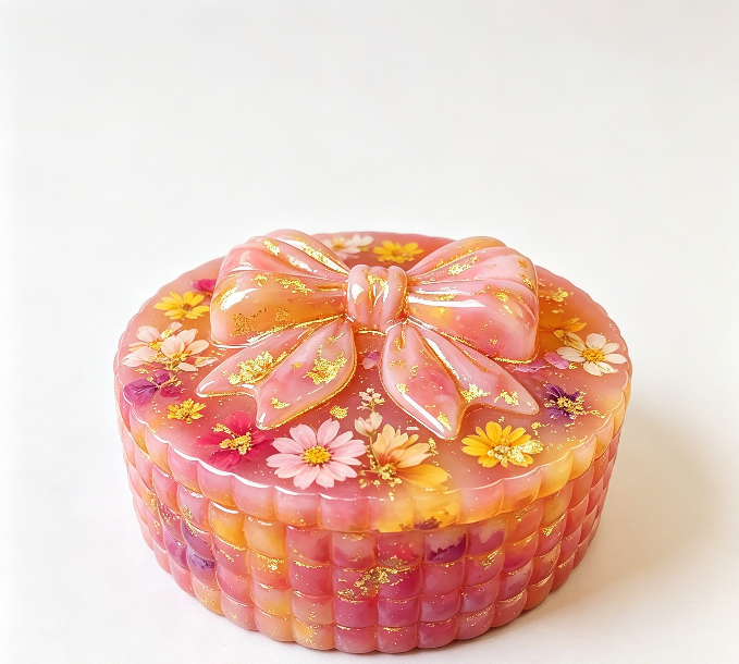 Large Bow Storage Box Resin Mold Set