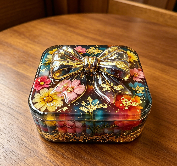 Large Bow Storage Box Resin Mold Set
