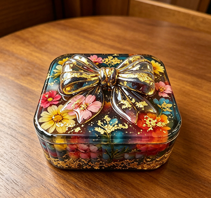 Large Bow Storage Box Resin Mold Set