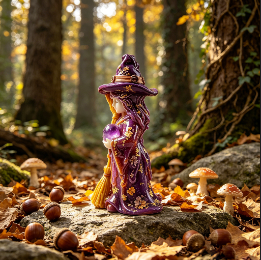 Mystic Witch Figurine Resin Mold