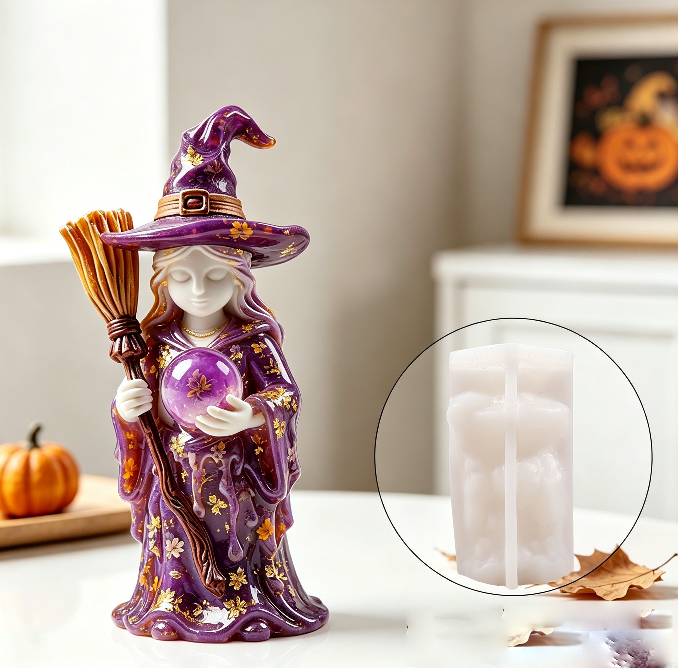 Mystic Witch Figurine Resin Mold