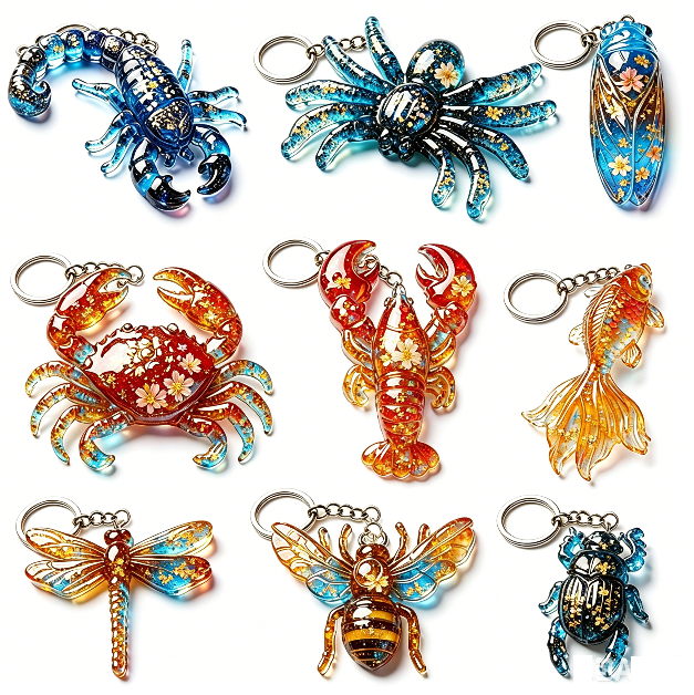 Fantasy Insect & Ocean Creatures Resin Mold Set
