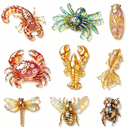 Fantasy Insect & Ocean Creatures Resin Mold Set