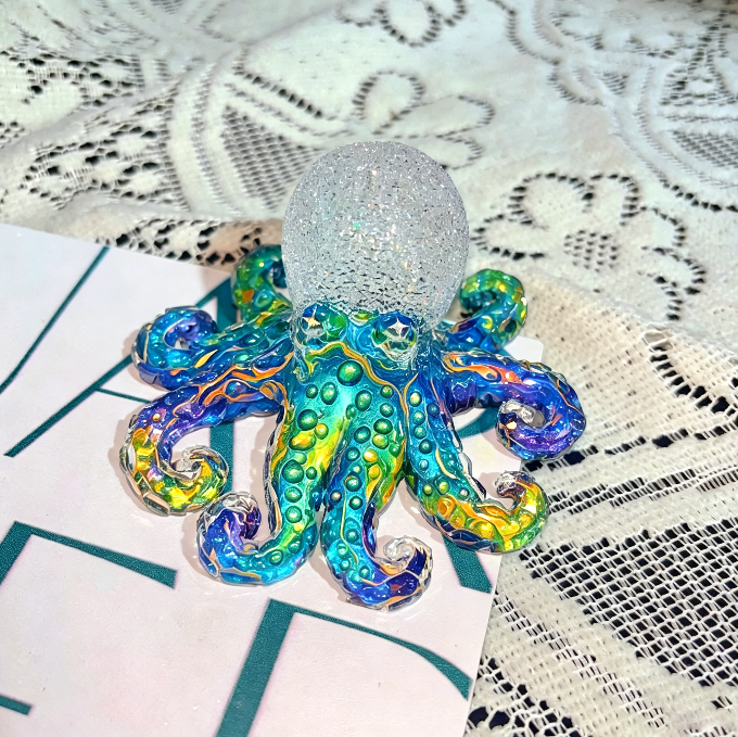 Handmade Diamond Octopus Ornament Resin Mold