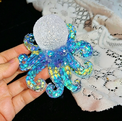 Handmade Diamond Octopus Ornament Resin Mold