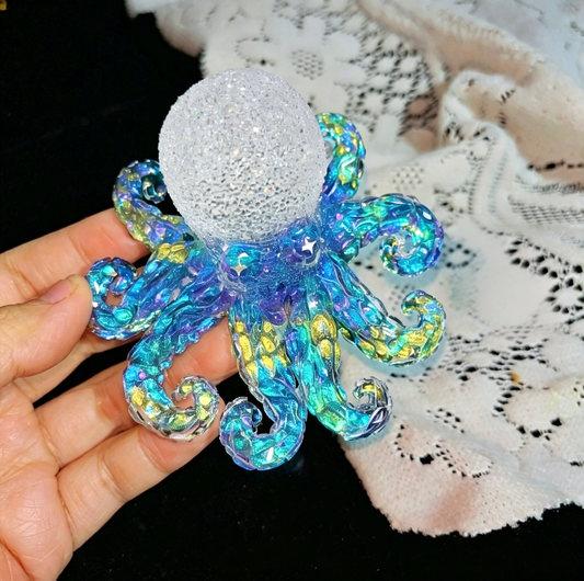 Handmade Diamond Octopus Ornament Resin Mold