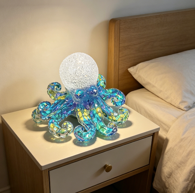 Handmade Diamond Octopus Ornament Resin Mold