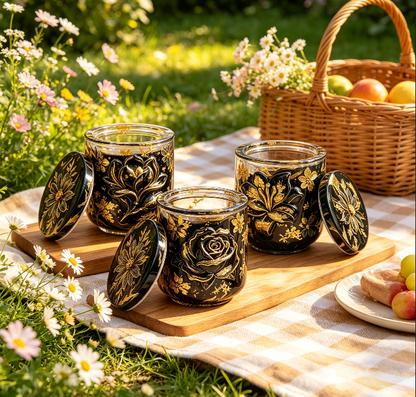 Rose, Magnolia & Lily Storage Jar Resin Mold Set