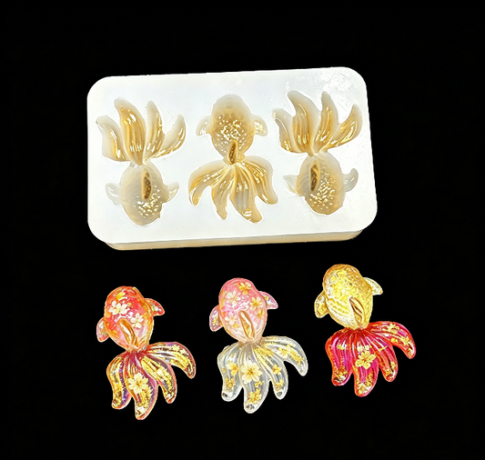3-in-1 Goldfish Resin Mold