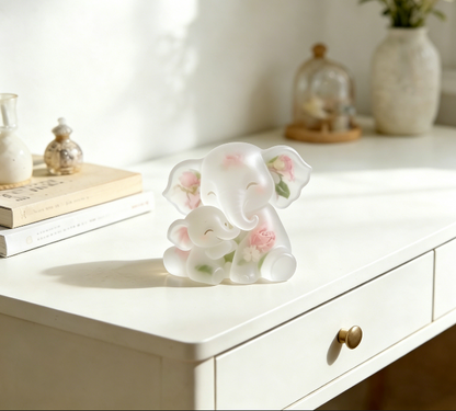 Mother & Baby Elephant Hug Ornament Resin Mold