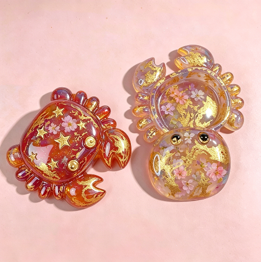 Sea Turtle Crab Storage Box Resin Mold