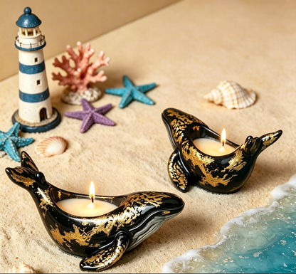 Whale-Shaped Storage Jar & Candle Holder Resin Mold