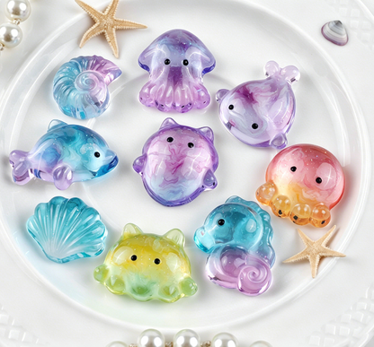 Mini Cute Ocean Animal Figurine Resin Mold