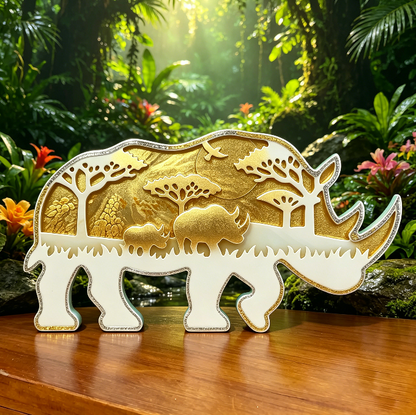 Rhino Figurine Resin Mold