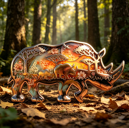 Rhino Figurine Resin Mold