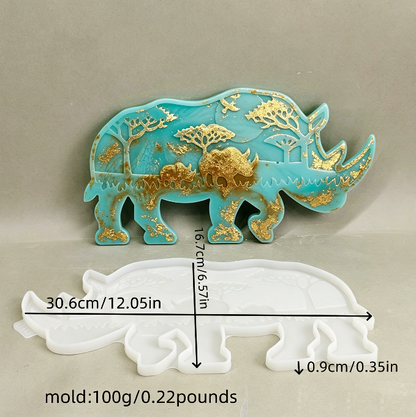 Rhino Figurine Resin Mold