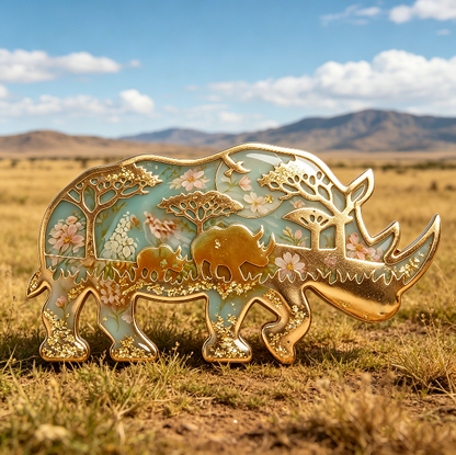 Rhino Figurine Resin Mold