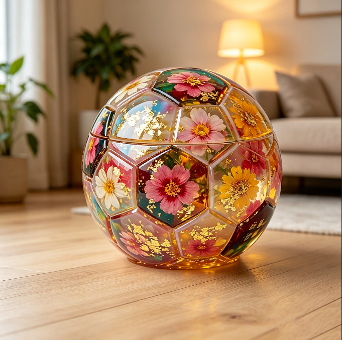 Soccer Ball Storage Jar Resin Mold