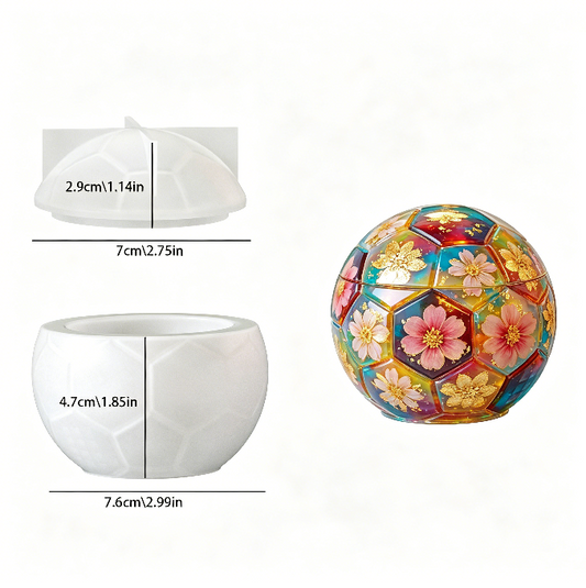 Soccer Ball Storage Jar Resin Mold