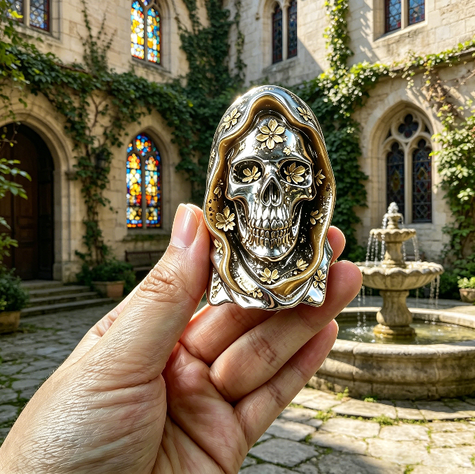 Dark Skull Figurine Resin Mold