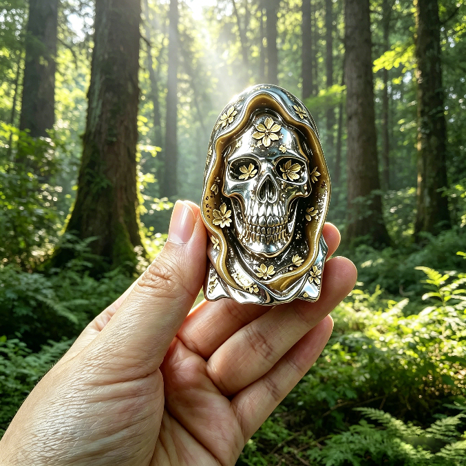 Dark Skull Figurine Resin Mold