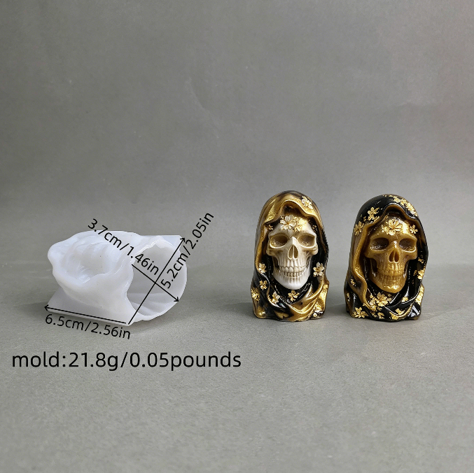 Dark Skull Figurine Resin Mold