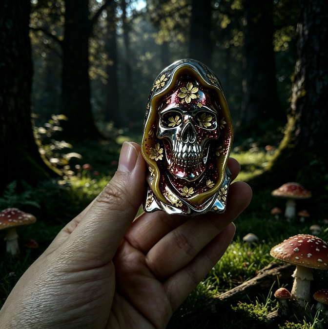Dark Skull Figurine Resin Mold