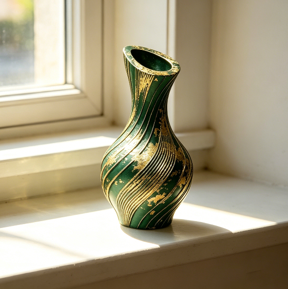 Twisted Sculptural Vase Resin Mold