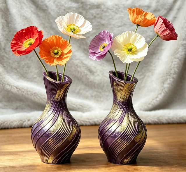 Twisted Sculptural Vase Resin Mold