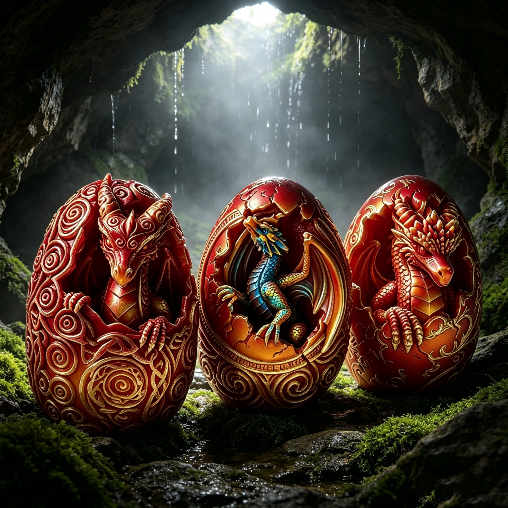 Dragon Egg Figurine Resin Mold