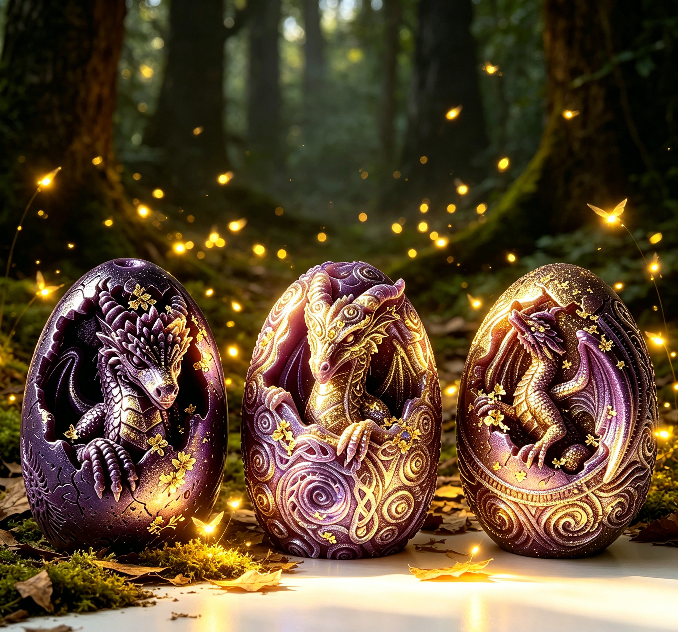 Dragon Egg Figurine Resin Mold