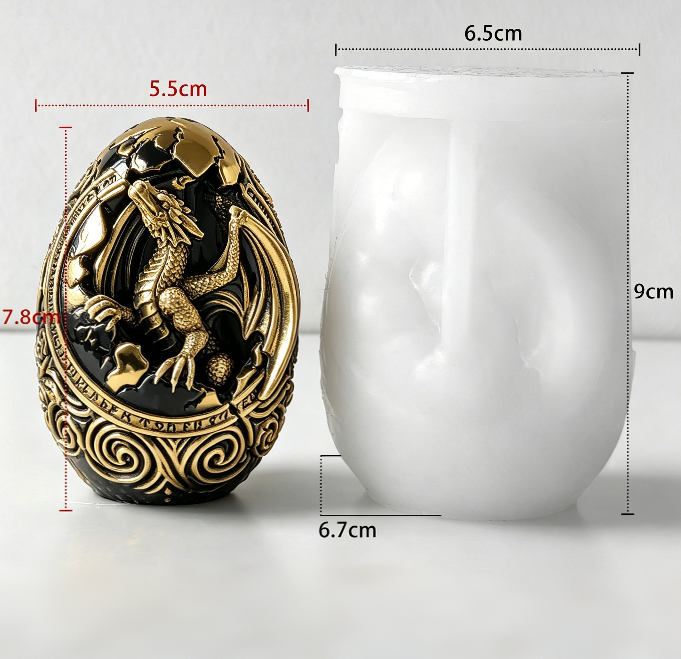 Dragon Egg Figurine Resin Mold