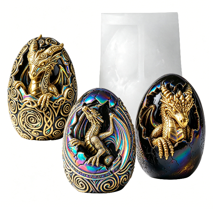 Dragon Egg Figurine Resin Mold