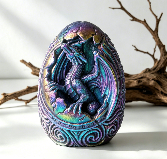 Dragon Egg Figurine Resin Mold