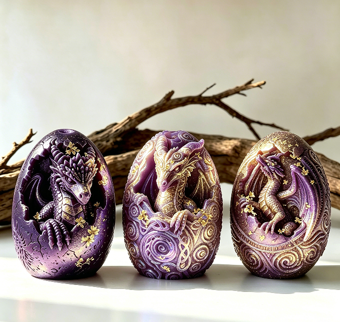 Dragon Egg Figurine Resin Mold