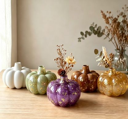 Pumpkin-Shaped Vase Resin Mold