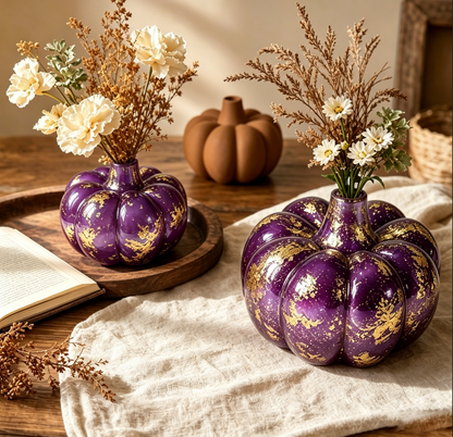 Pumpkin-Shaped Vase Resin Mold