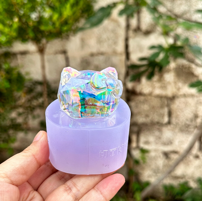 Handmade Cute Kawaii Cat Ornament Resin Mold