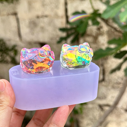 Handmade Cute Kawaii Cat Ornament Resin Mold