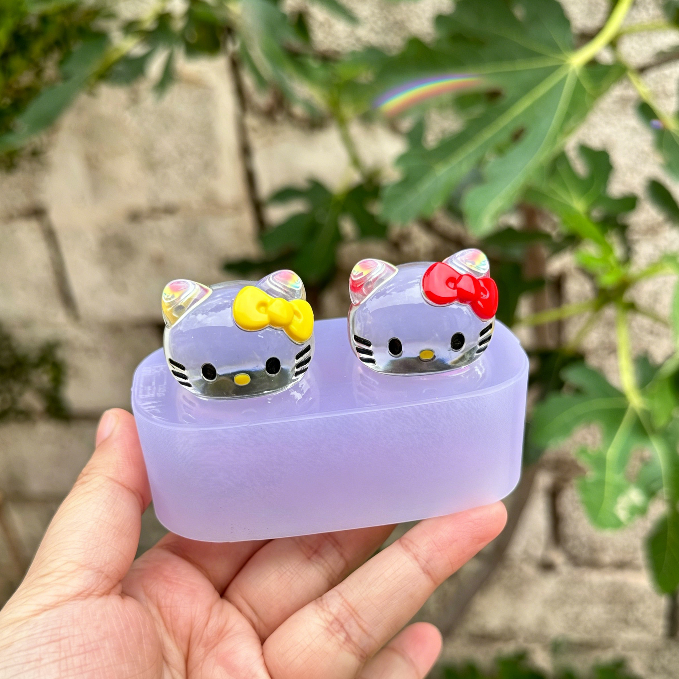 Handmade Cute Kawaii Cat Ornament Resin Mold