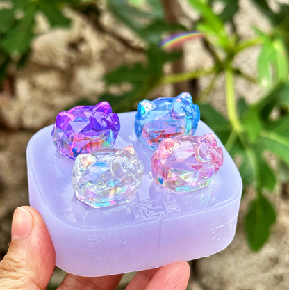 Handmade Cute Kawaii Cat Ornament Resin Mold
