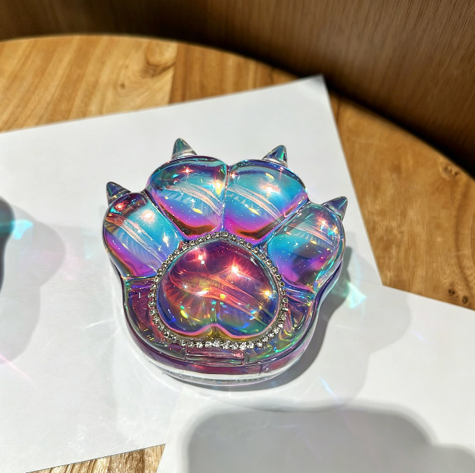 Handmade Puffy Cute Tiger Paw Flip-Top Storage Box Resin Mold